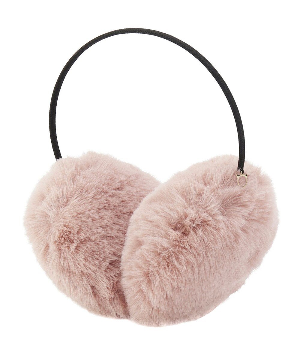 MOONBAT 【FUDGE11月号掲載】PAUL & JOE ACCESSOIRES ネコチャーム付フェイクファーイヤマフ（細アーム） 