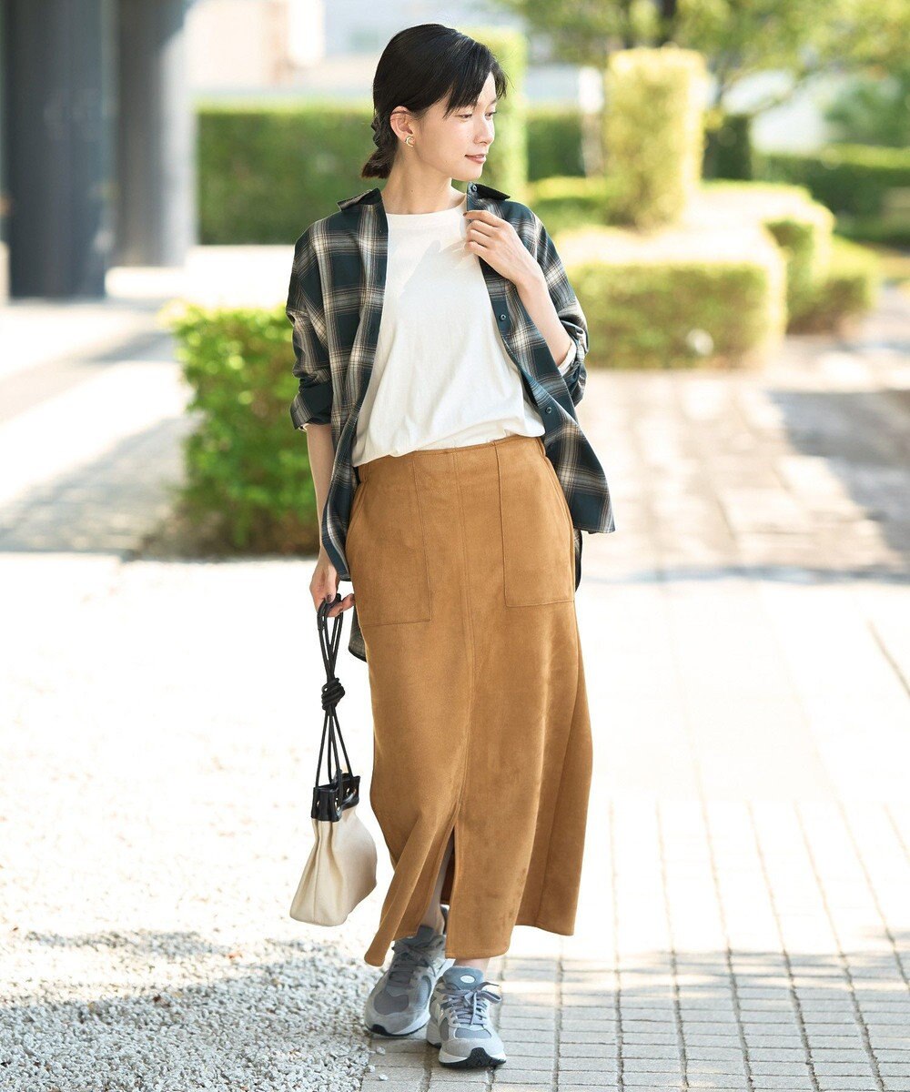 AMERICAN HOLIC ヌバック調スカート 