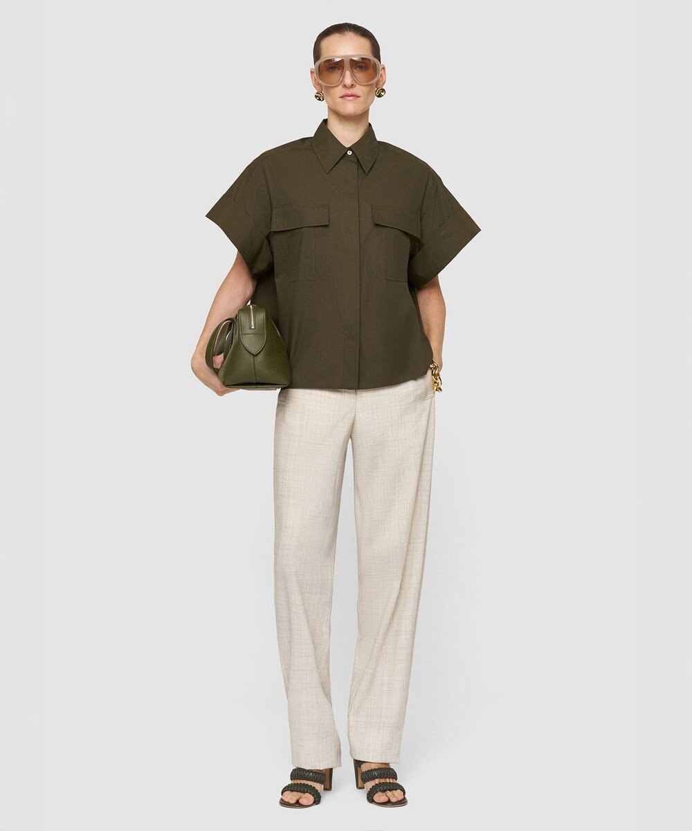 JOSEPH ポプリンコットン　ショートスリーブシャツ 