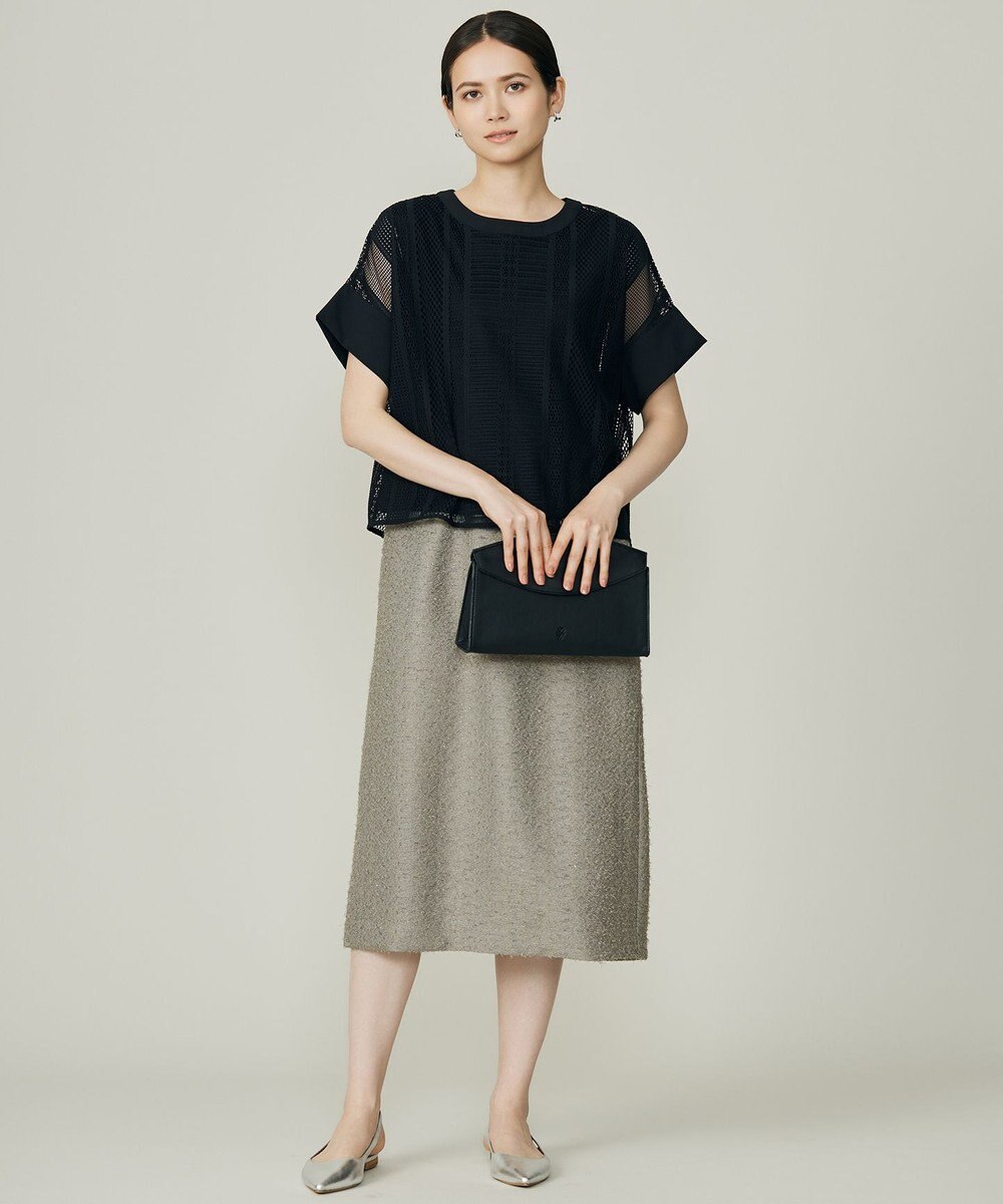 自由区 L 【洗える】レースエッジ Tシャツ&タンクトップセット トップス 