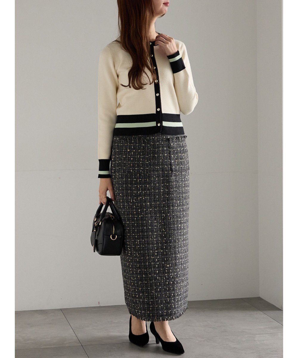 Te chichi ツィードロングナロースカート《2025winter catalog item》 