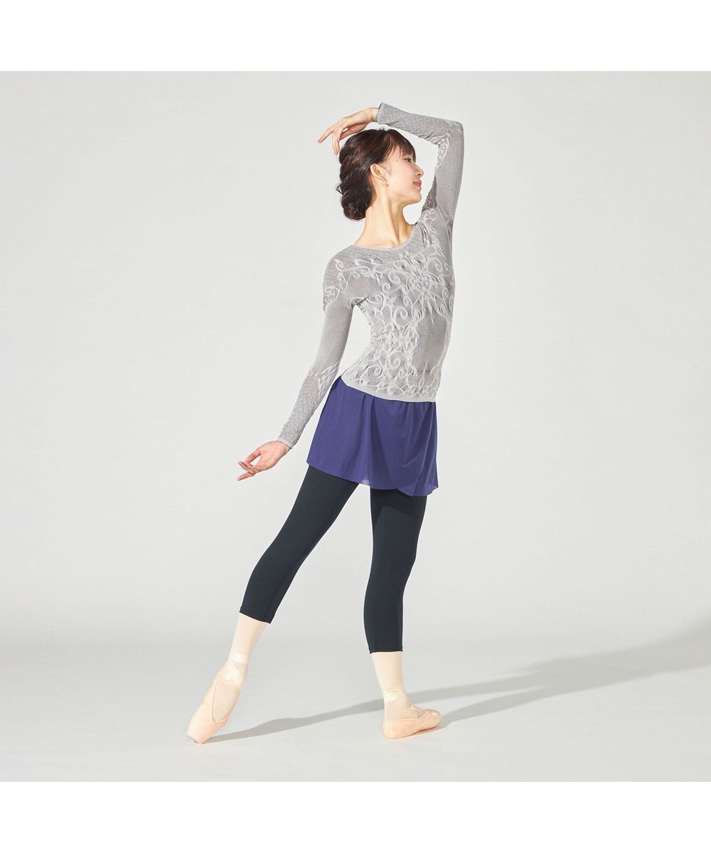 Chacott 【ノーソーイングニット】リバーシブルクルーネックトップ 