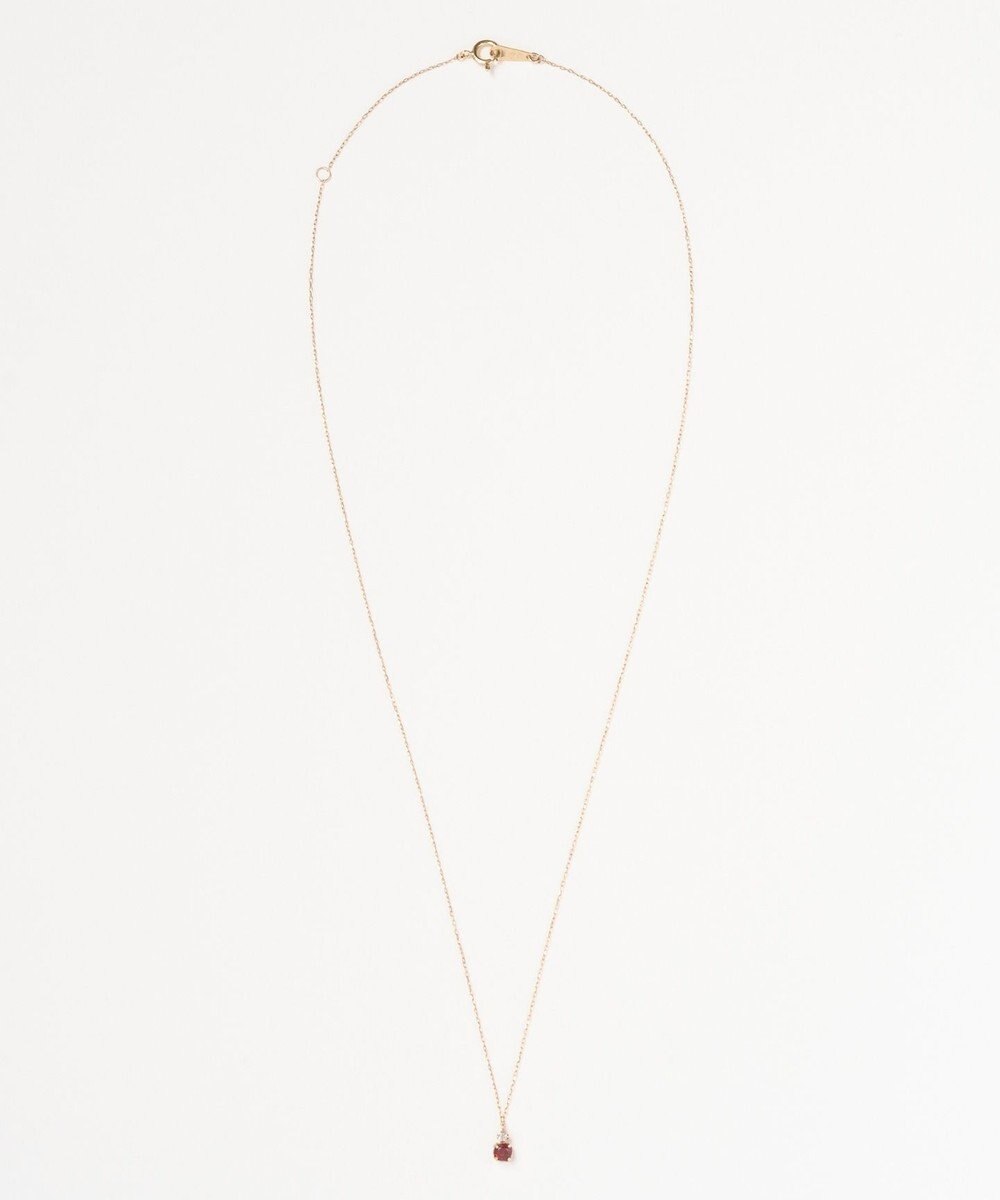 Phoebe 【K10】ジュエルラックネックレス　ガーネット/1月誕生石/天然石/全長:40cm 