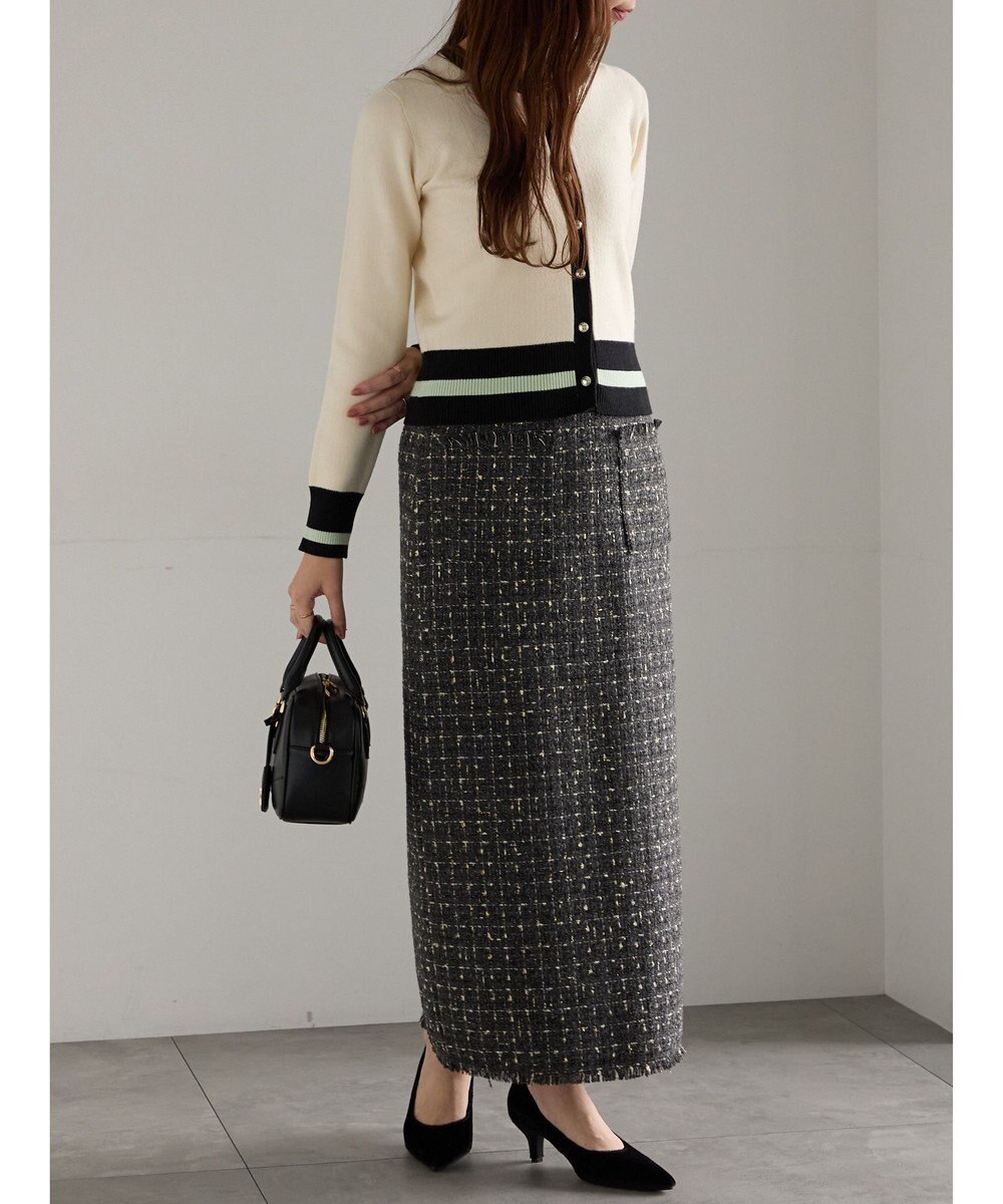 Te chichi ツィードロングナロースカート《2025winter catalog item》 