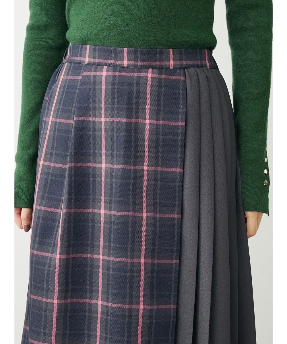 Green Parks アシメサイドプリーツスカート 