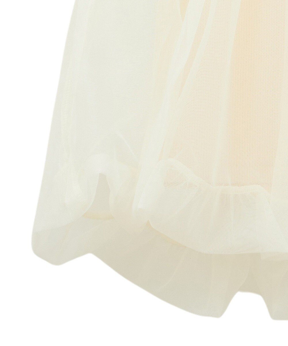 earth music&ecology ＳＥＴ２点チュールバルーンブラウス＋ロゴタンク 