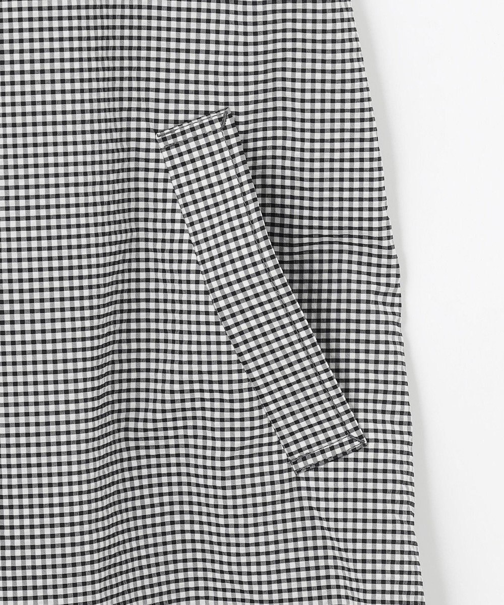 J.PRESS LADIES L 【洗える】Lightストレッチギンガム シングル トレンチコート 