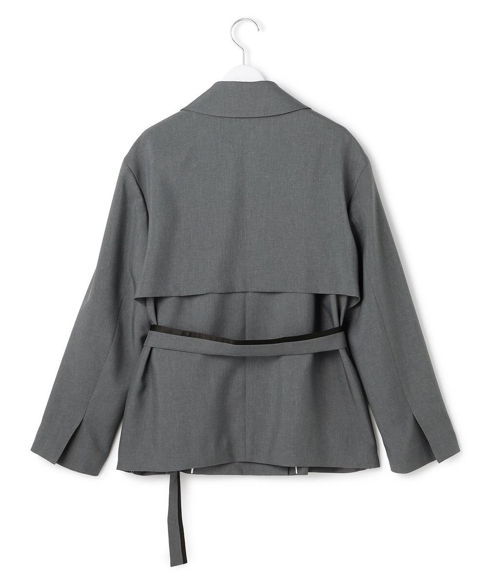 ICB 【WEB＆一部店舗限定】 SerikaWorsted トレンチ型ショートコート 