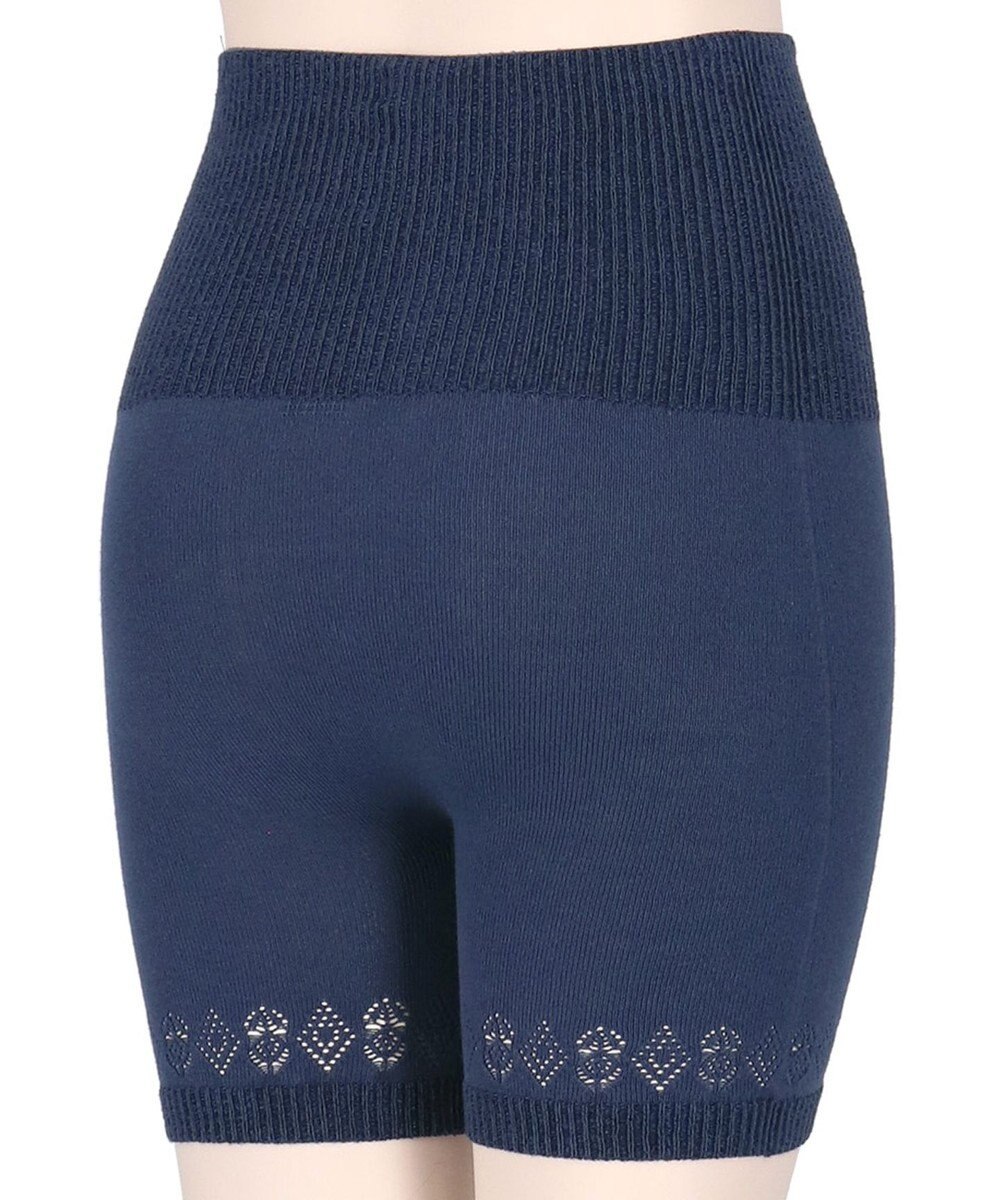 Wing 腹巻き付きオーバーパンツ 薄手 あたたかい 軽いはきごこち やさしい肌あたり ３分丈 毛パン 秋 冬 ER0813 ウイング／ワコール 