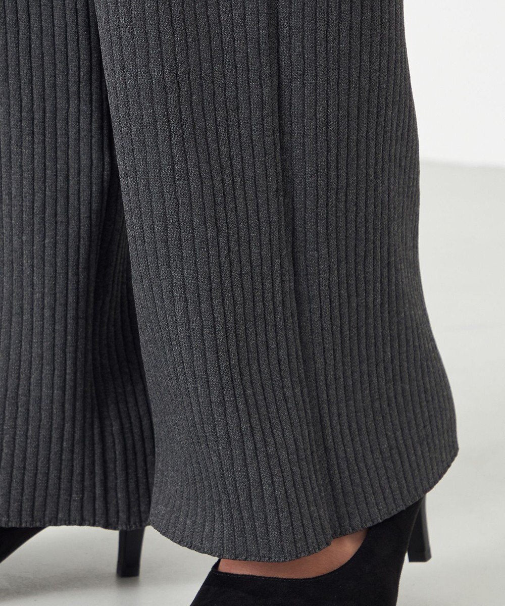 NAVE 【ReNAVE・手洗い可】スポンディッシュニットワイドリブパンツ 