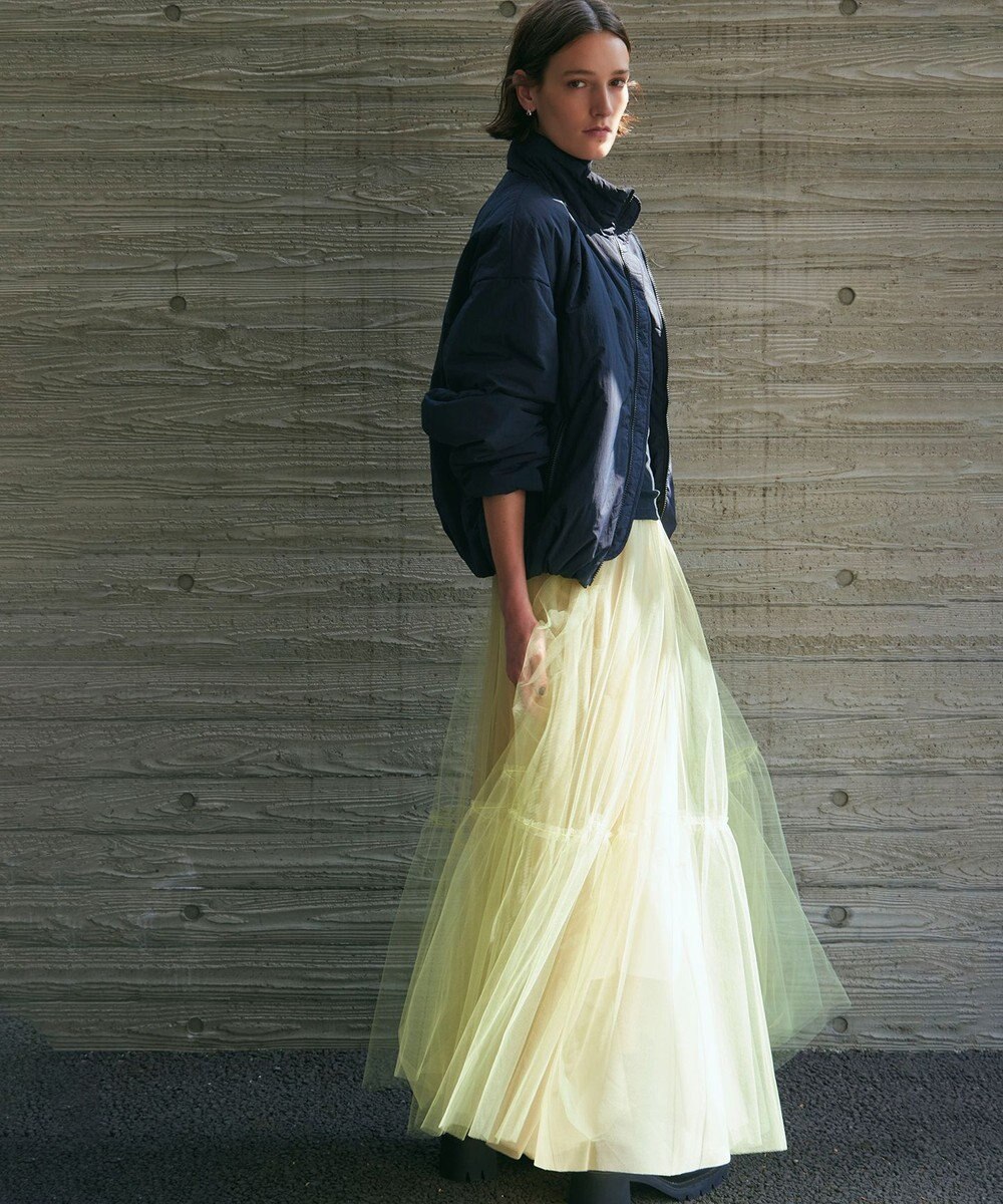 NAVE 【Nave・洗える】チュールフレアースカート 