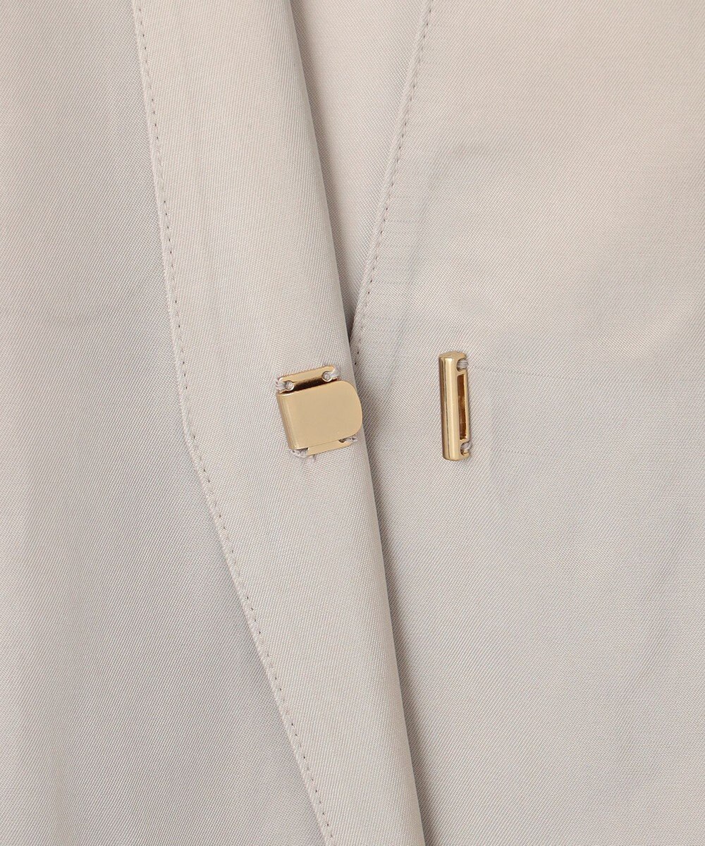 23区 L 【接触冷感性/洗える】フィブリルツイル ハーフスリーブ ジャケット 