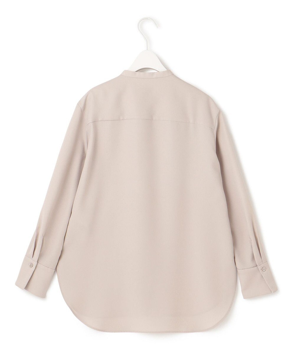 ICB 【接触冷感・UVケア・速乾・洗える】 FluidBackSatin シャツブラウス 