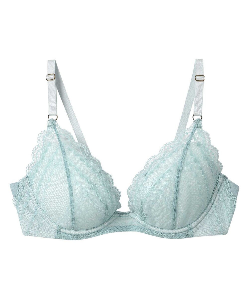 une nana cool リニューアル【綿混】ビタードットコットン 3/4カップブラ 