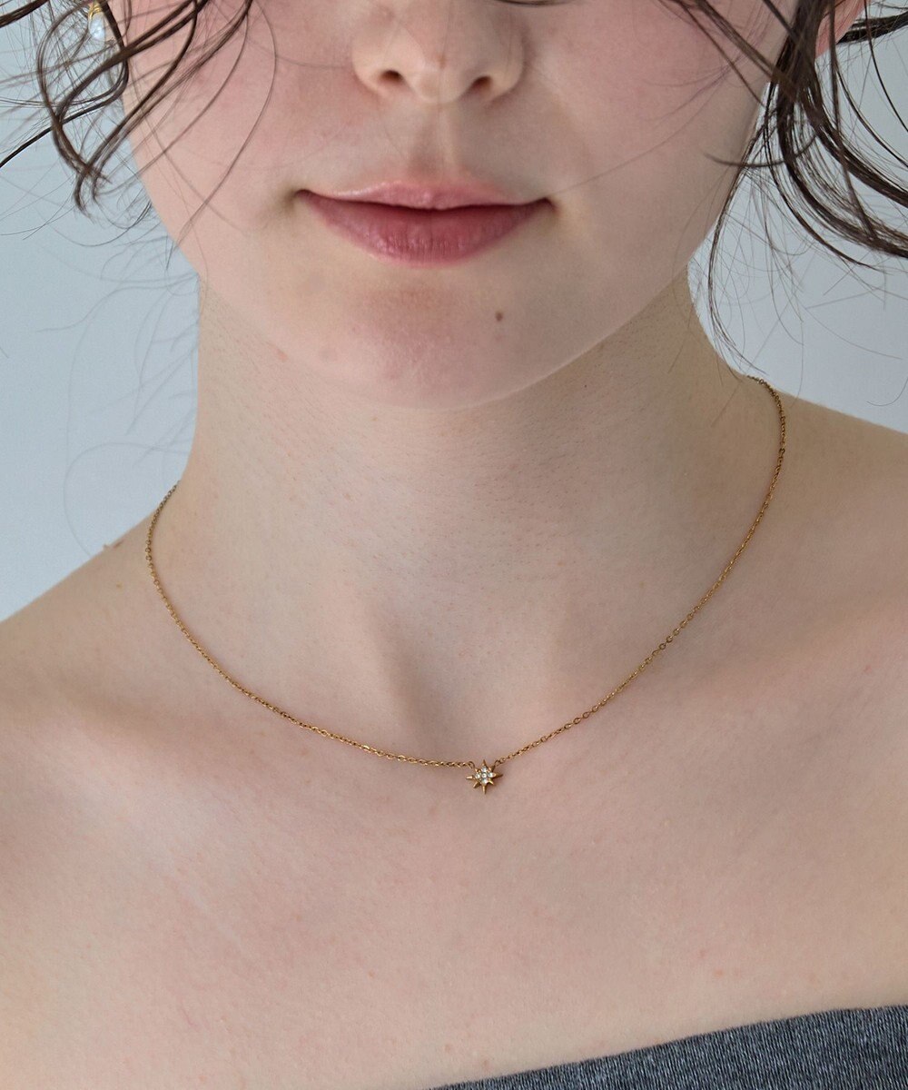 Phoebe 〈金属アレルギー対応〉ルミエールスターライトネックレス/ゴールド 星モチーフ 