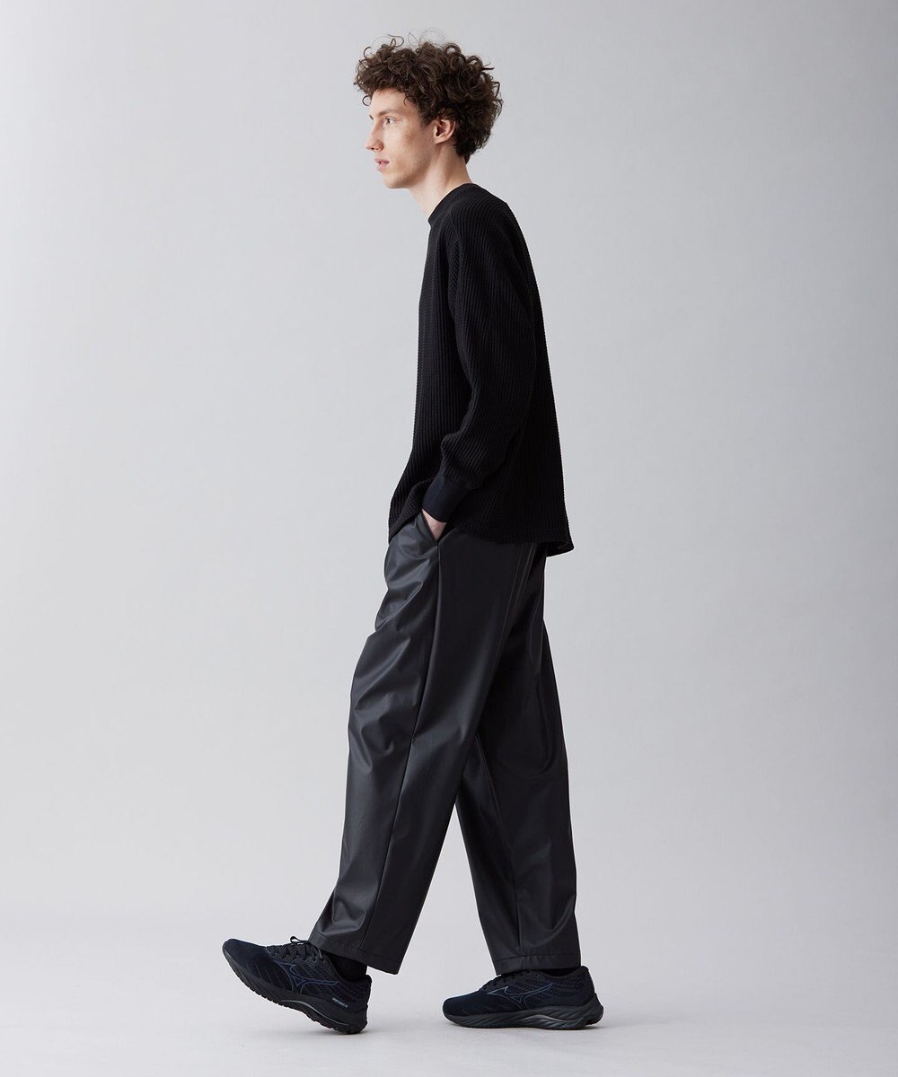 UNFILO MENS イージーケア ワッフル クルーネック [23年春夏商品] 