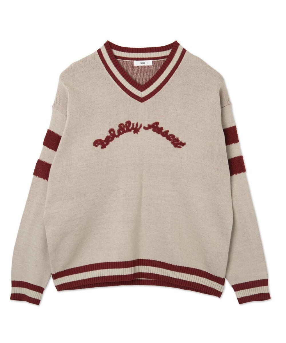 WEGO ラインチルデンニットプルオーバー 