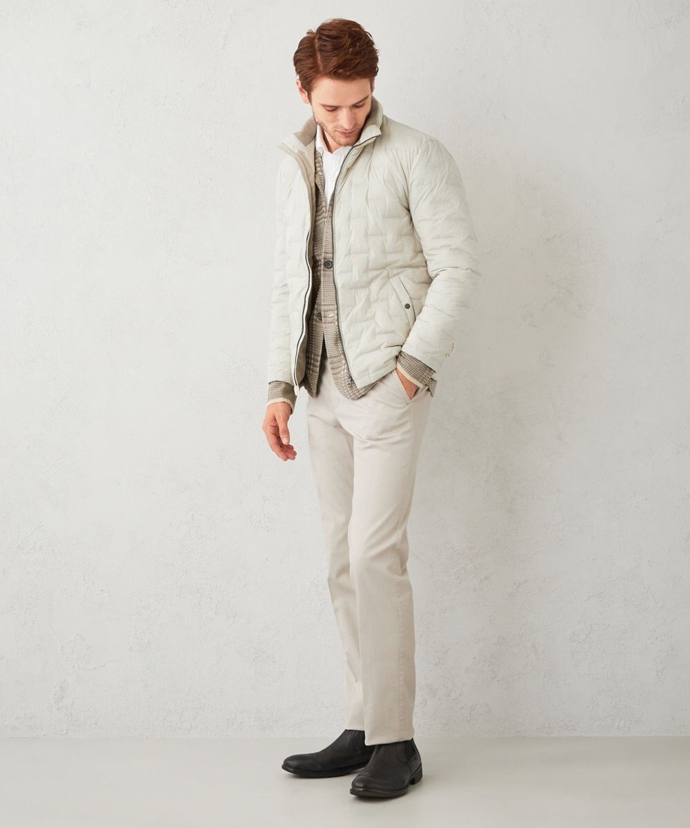 JOSEPH ABBOUD 【ウエストも伸びる】オーガニックストレッチピケ パンツ 