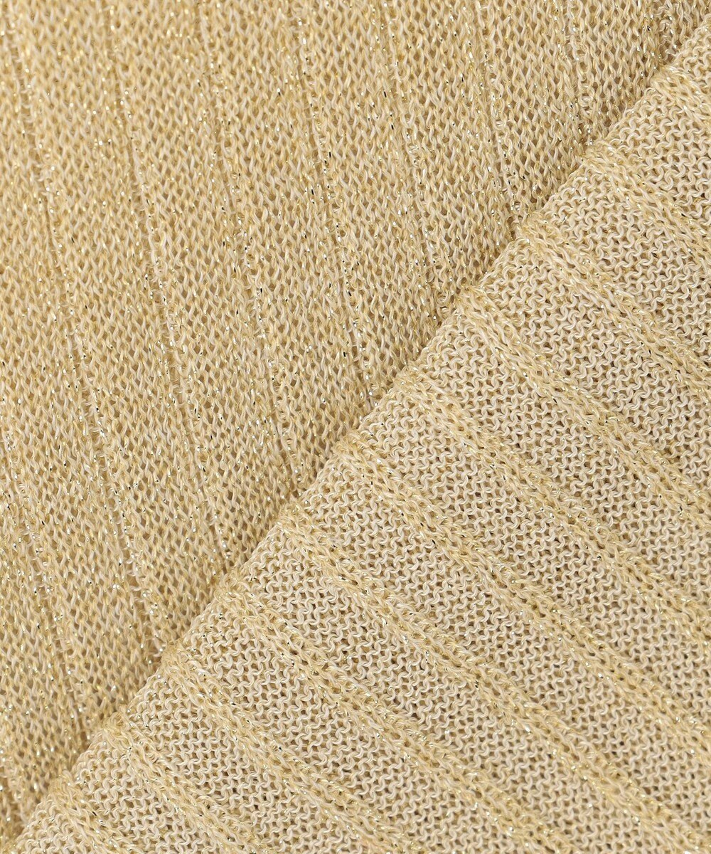 uncrave 【手洗い可】ラメ シアー クルーネック ニット（uncrave STANDARD） 