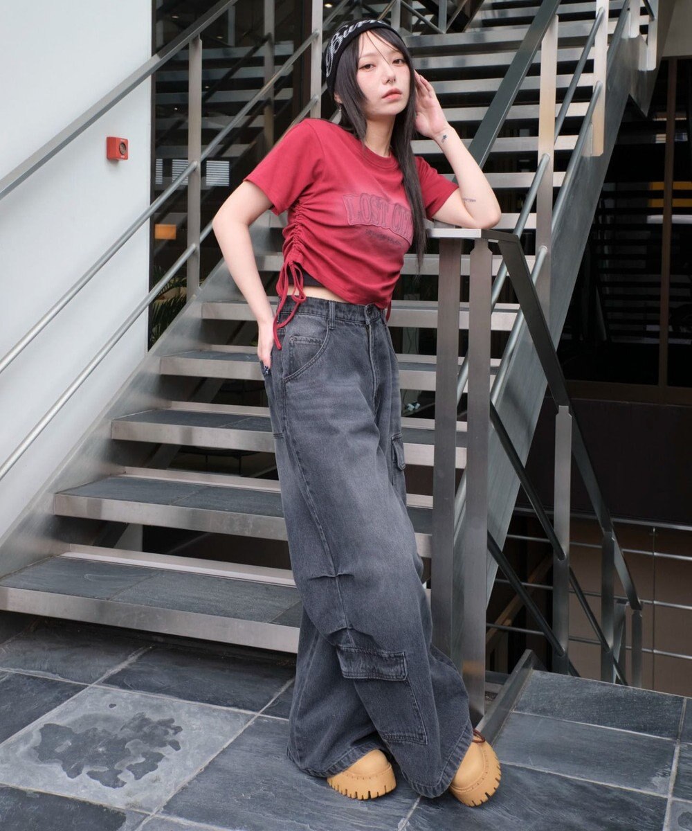 WEGO スプレーロゴドロストちびT 