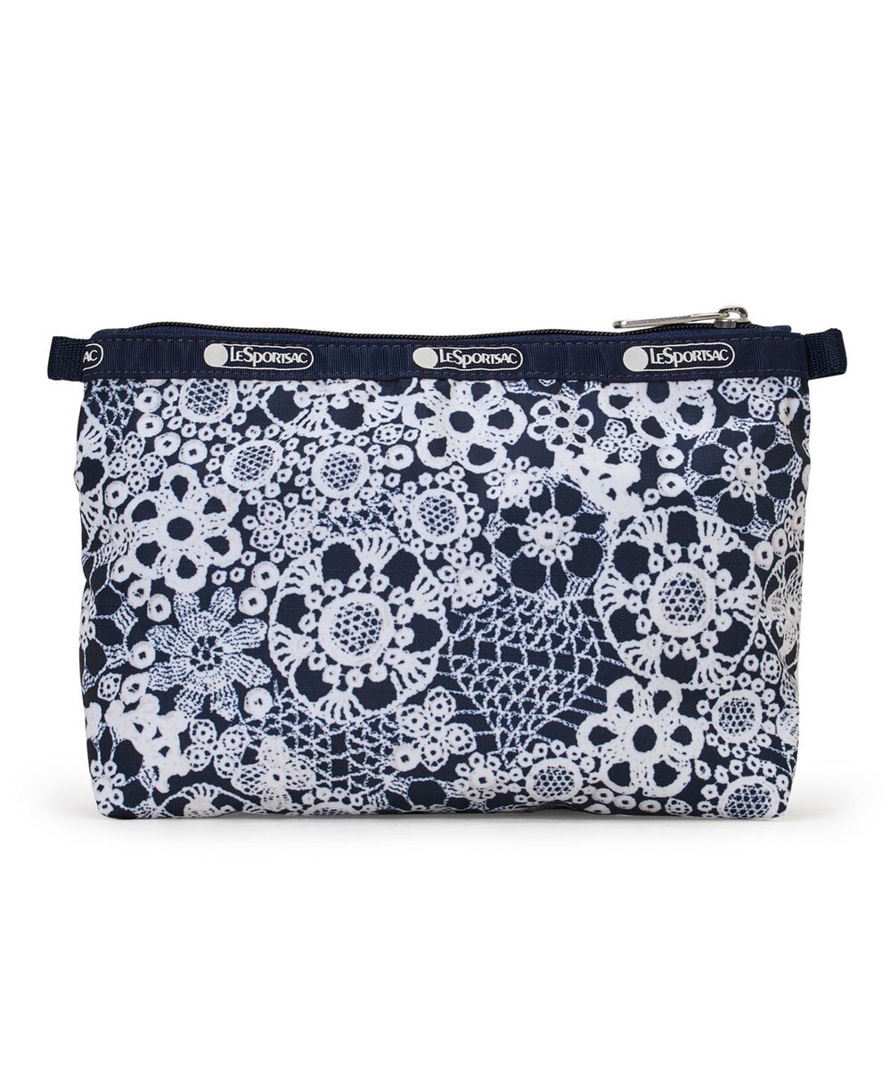 LeSportsac COSMETIC CLUTCH/フローラルレースネイビー 