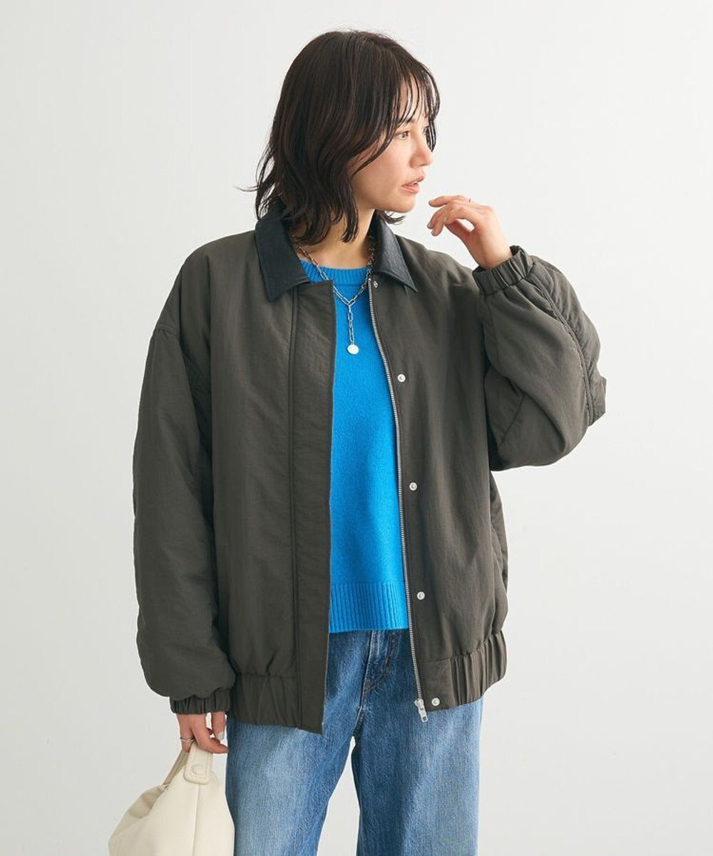 Green Parks ・ＥＬＥＮＣＡＲＥ　ＤＵＥ　フェイクレザーエリブルゾ 