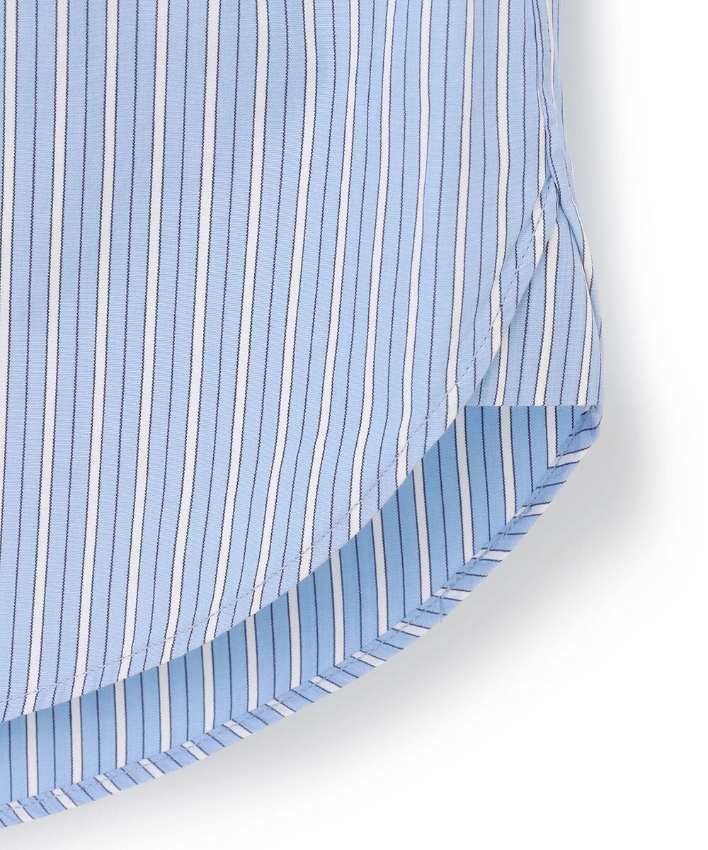 J.PRESS MEN 【WEB限定】ポプリンストライプ バックブルバンドカラーシャツ 