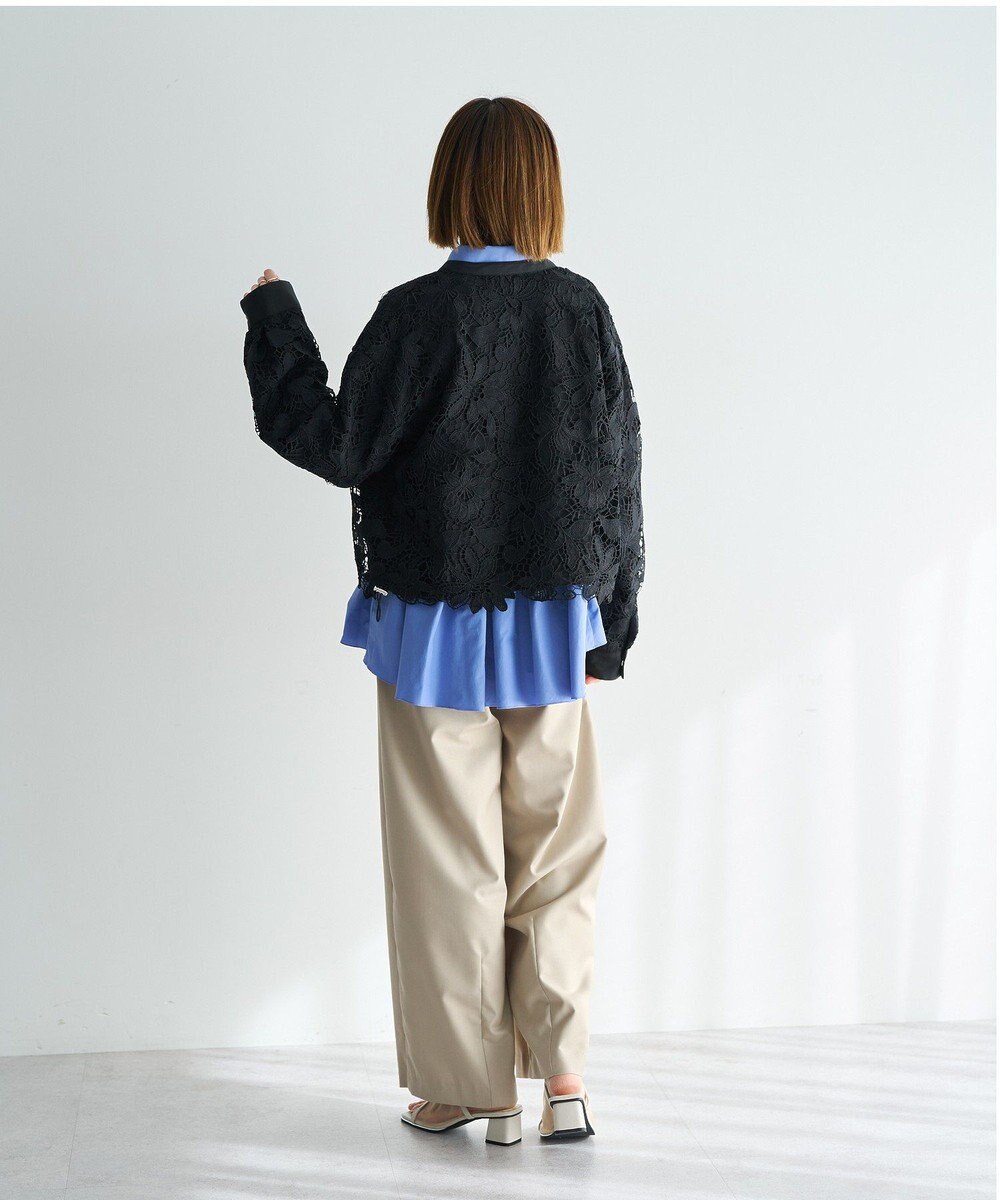 YECCA VECCA ベルト付きカーヴィーパンツ 