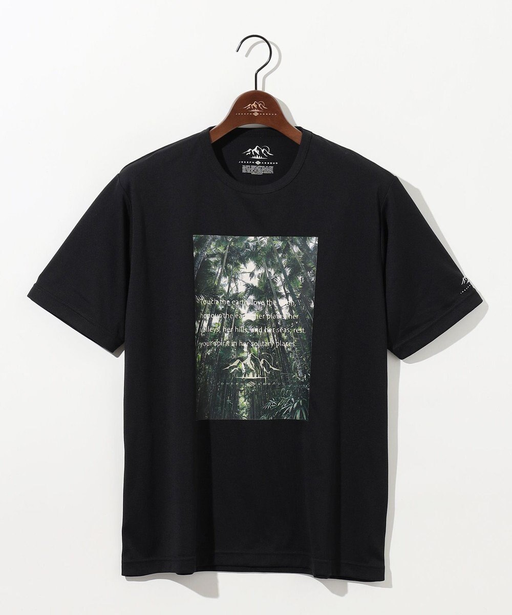 JOSEPH ABBOUD MOUNTAIN 【吸水速乾/消臭性】デオドライ天竺 フォトプリント Ｔシャツ 