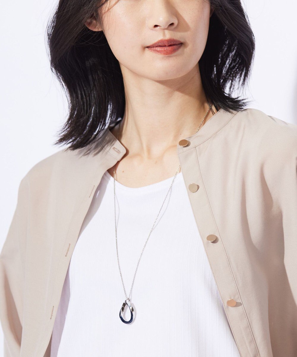 J.PRESS LADIES リバーシブルドロップエポ ネックレス 