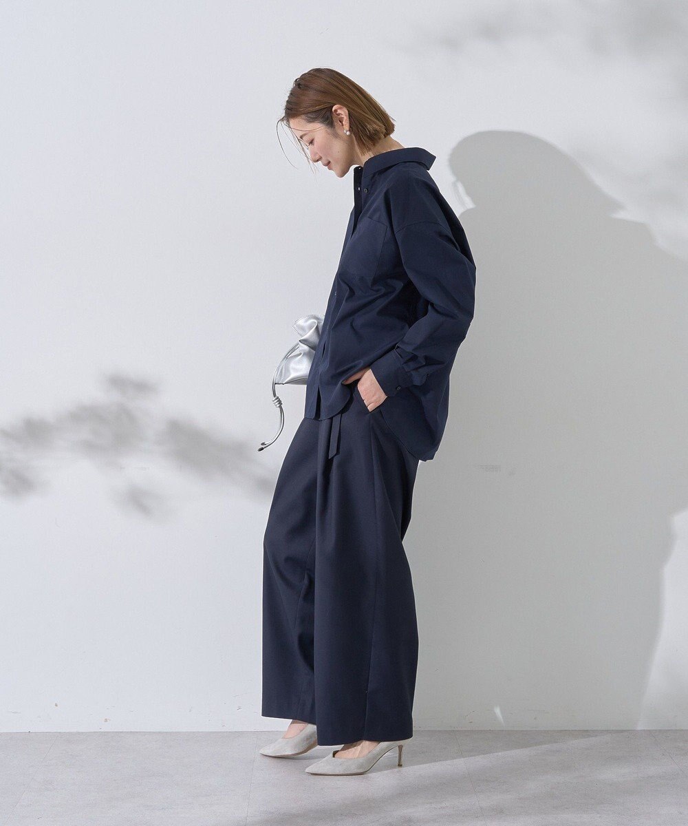 YECCA VECCA ベルト付きカーヴィーパンツ 