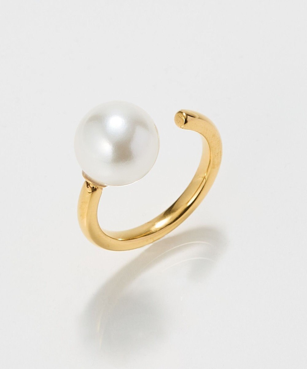 Phoebe 〈金属アレルギー対応〉パールオープンリング/ステンレス/大ぶり/存在感◎/主役級 