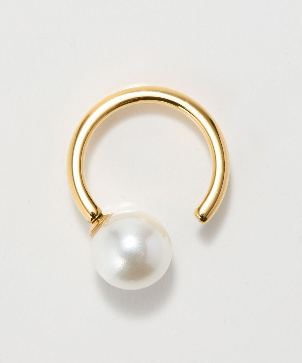 Phoebe 〈金属アレルギー対応〉パールオープンリング/ステンレス/大ぶり/存在感◎/主役級 