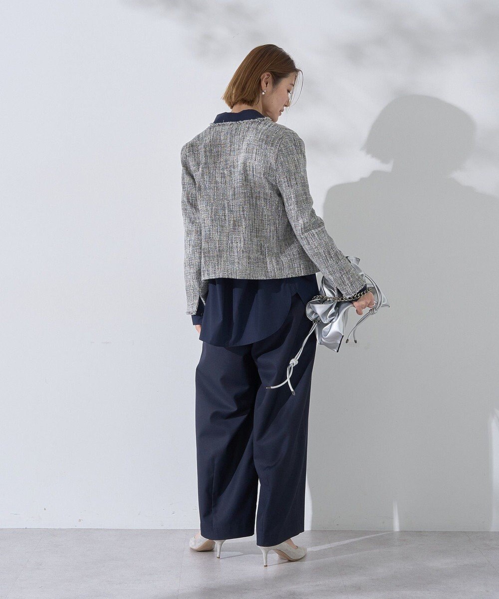 YECCA VECCA ベルト付きカーヴィーパンツ 