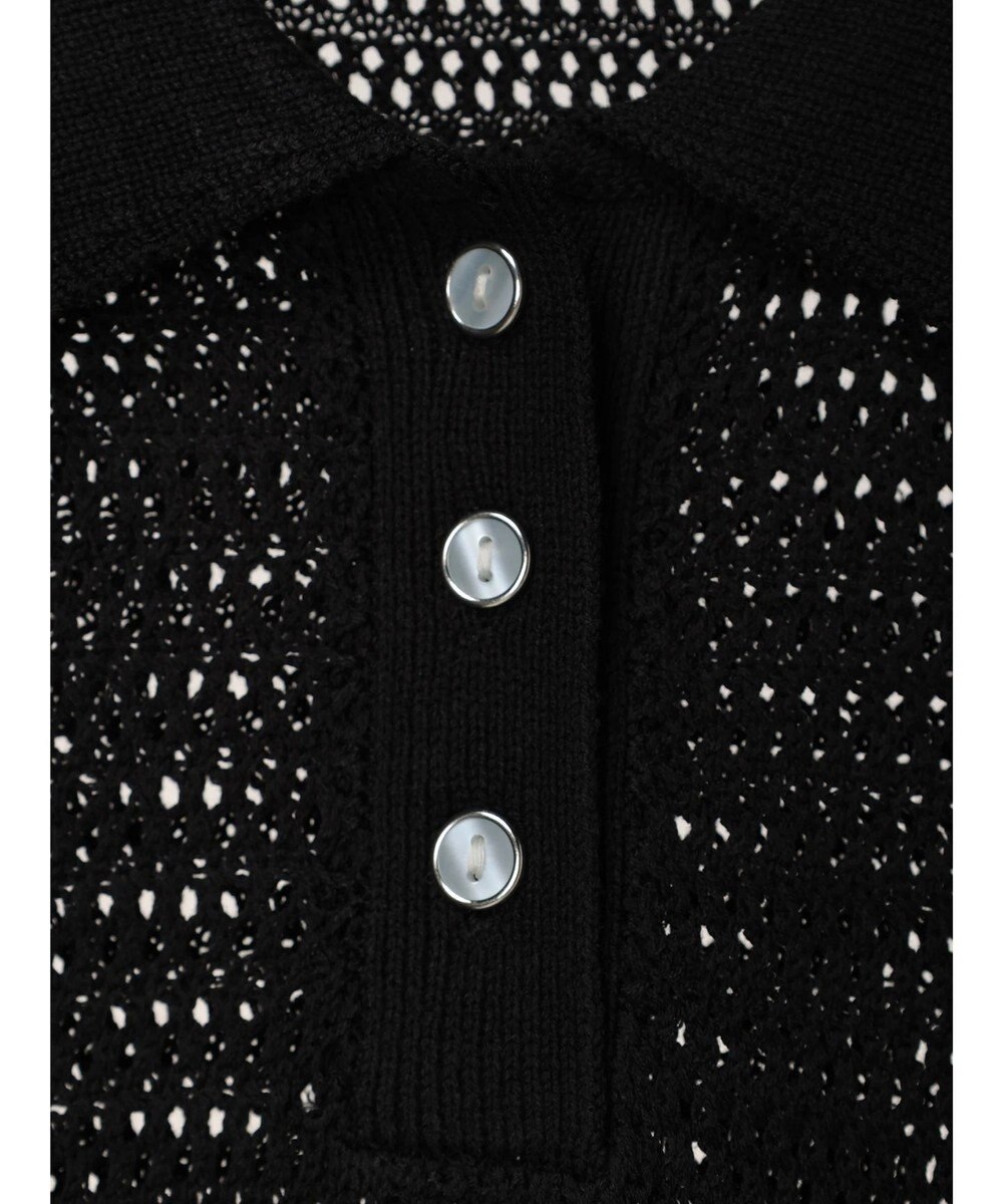 earth music&ecology ラインポロニットプルオーバー 