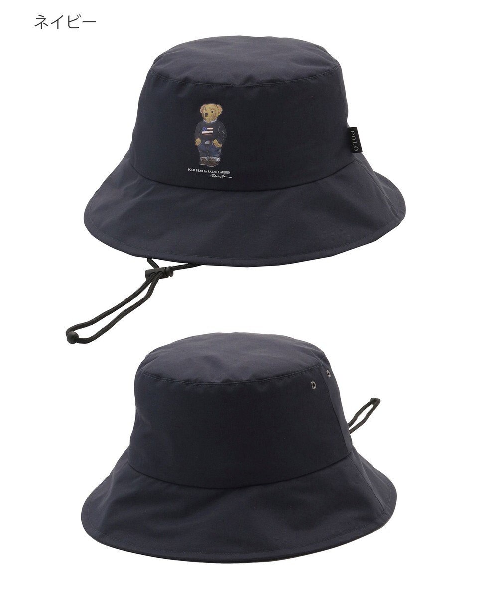 MOONBAT 【WEB限定】POLO RALPH LAUREN（ポロ ラルフ ローレン）遮光 レインハット  FLAG BEAR ポロベア 
