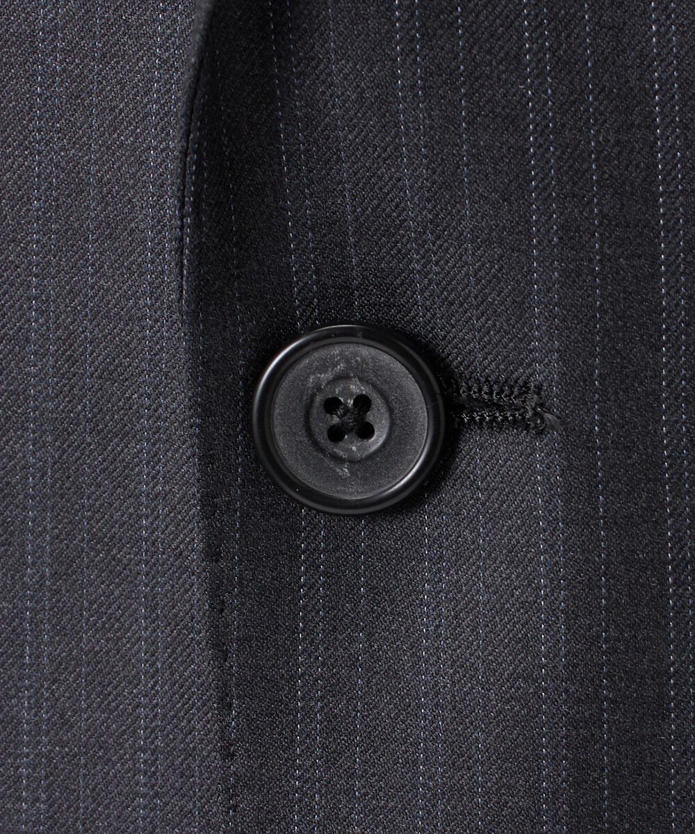 GOTAIRIKU シワになりにくい【御幸毛織/みゆきけおり】Superio160 スーツ_グレーストライプ 