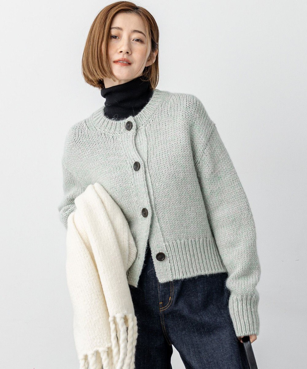 23区 【洗える】カラーミックス カーディガン 