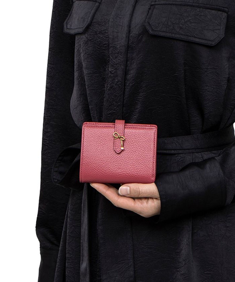 LANVIN en Bleu リュバン コンパクト二つ折り財布 