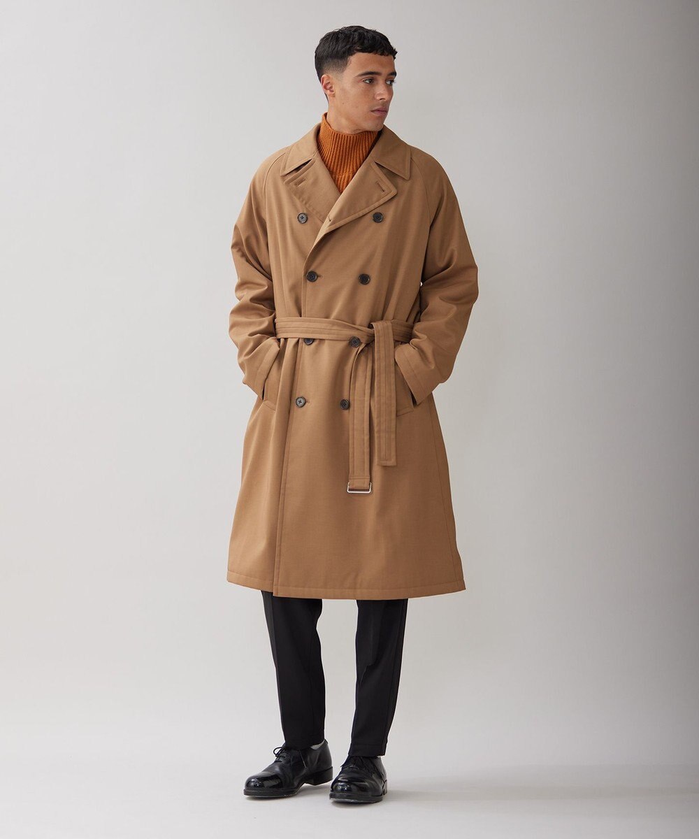 UNFILO MENS 【男女兼用】ウールライクトレンチコート 