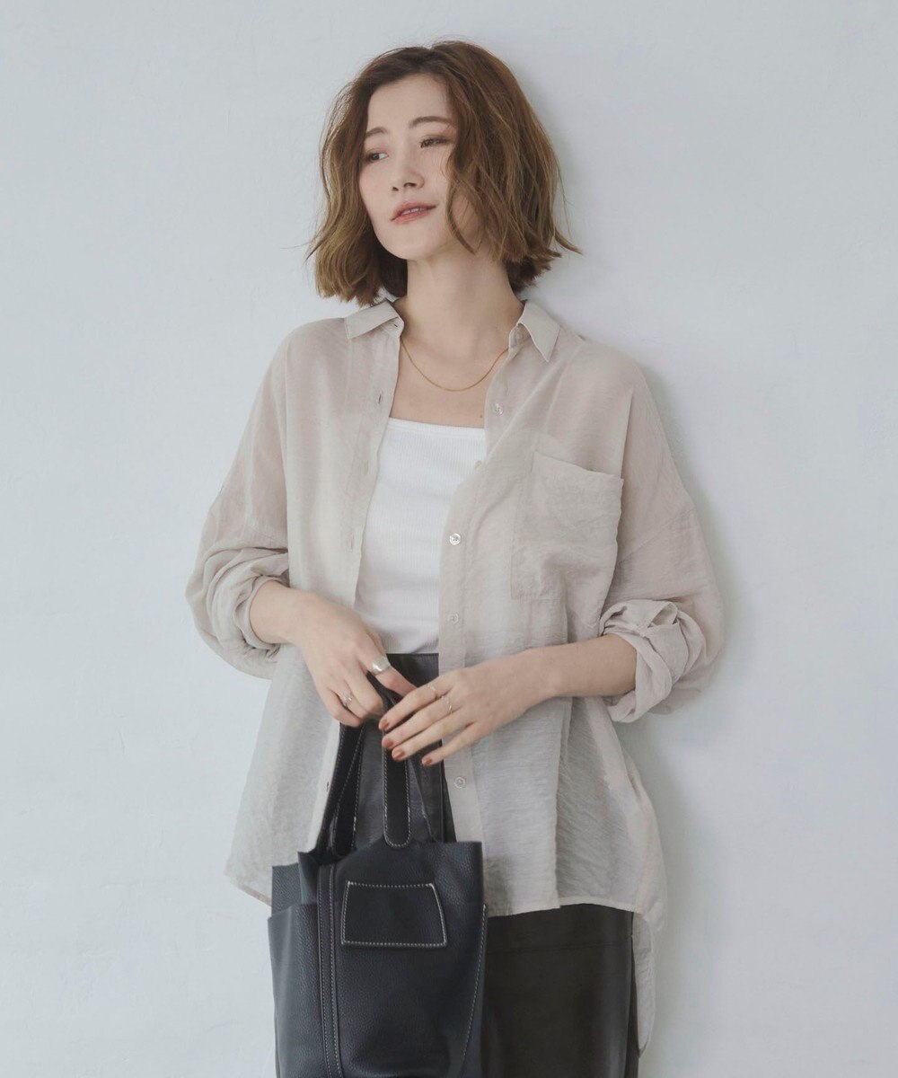 WEGO 【2026年春夏新作】シアーシャツ 