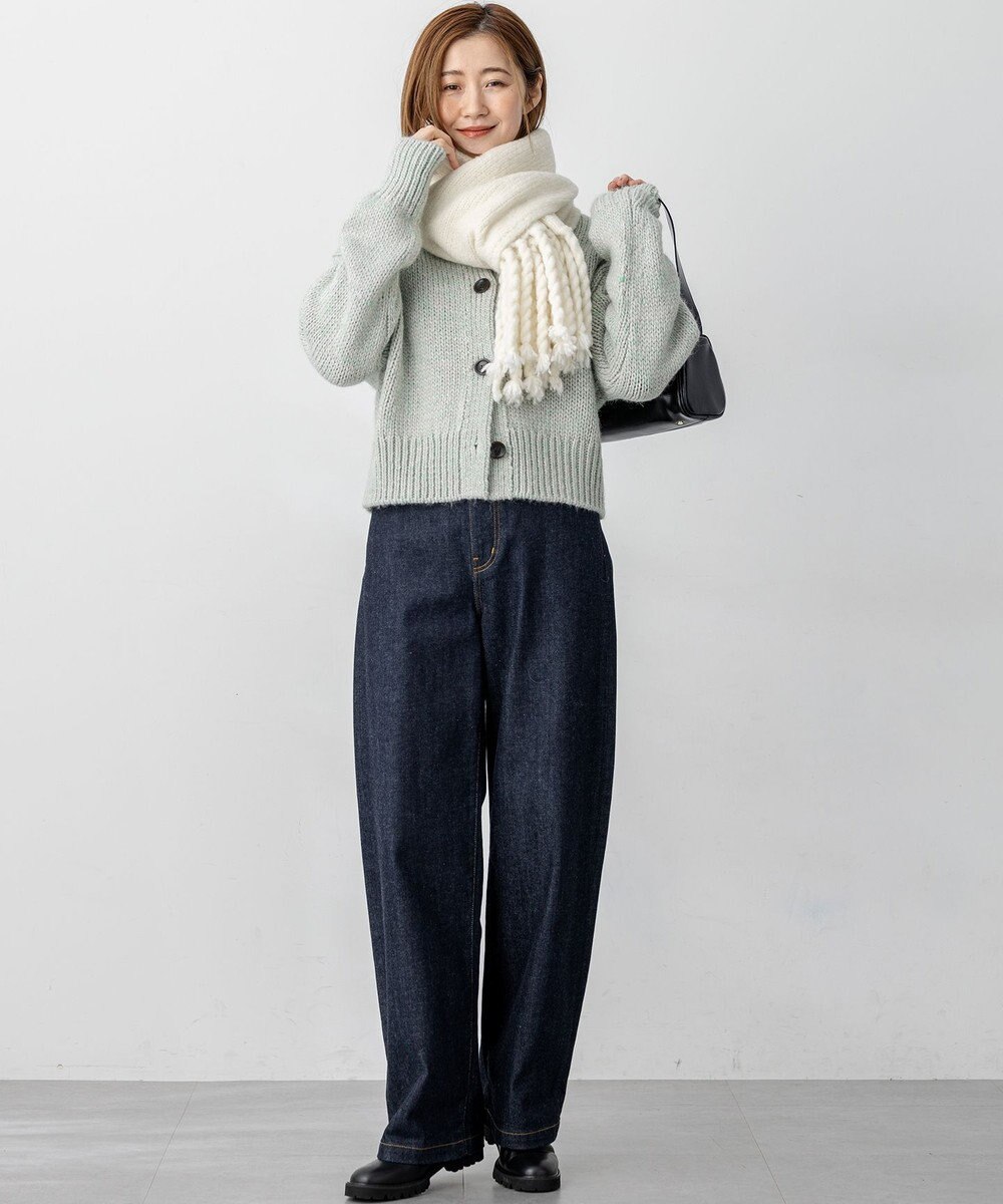 23区 L 【洗える】カラーミックス カーディガン 