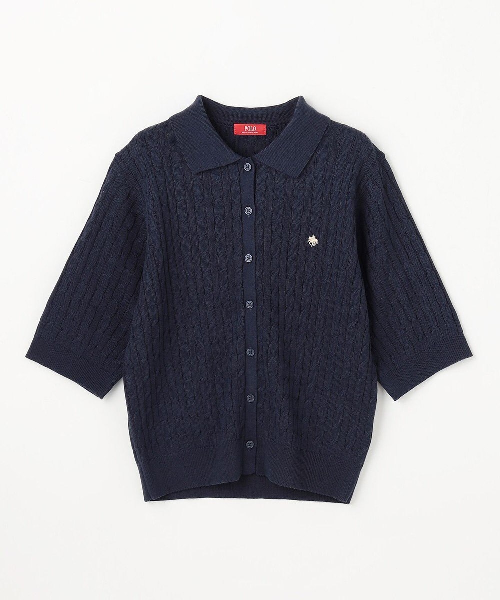 ANY 【POLO BCS別注】ケーブルニットポロ 