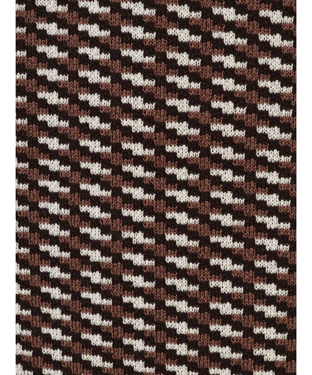 Green Parks ジャガード柄スクエアニットプルオーバー 