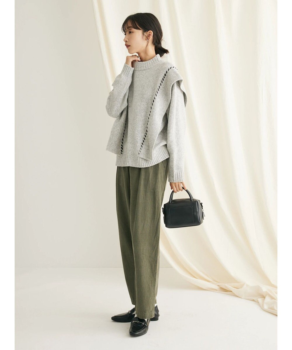 CRAFT STANDARD BOUTIQUE ピグメントツイル　Ｗタックリラックスパンツ 