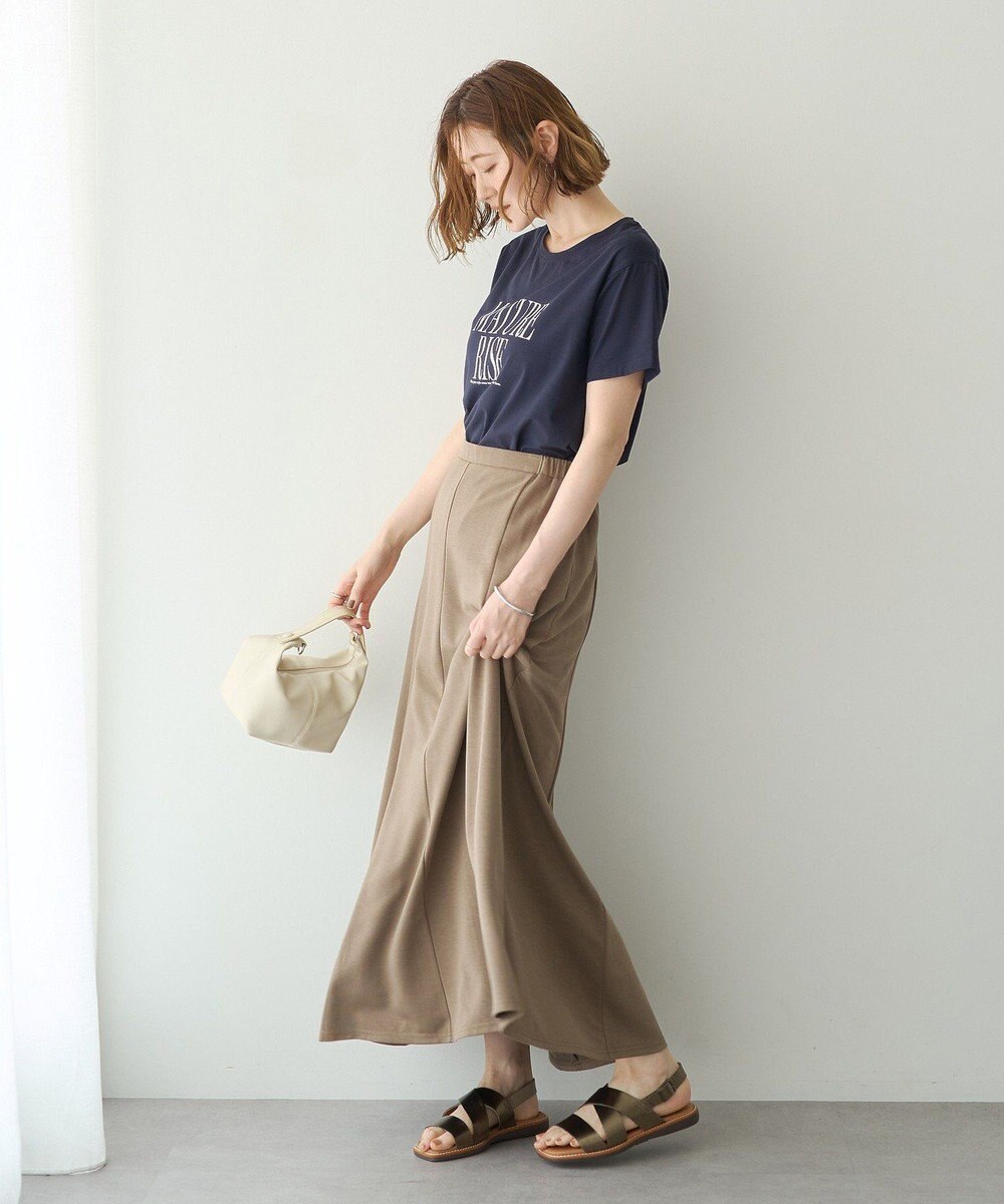 YECCA VECCA 【接触冷感】カットマーメイドスカート 