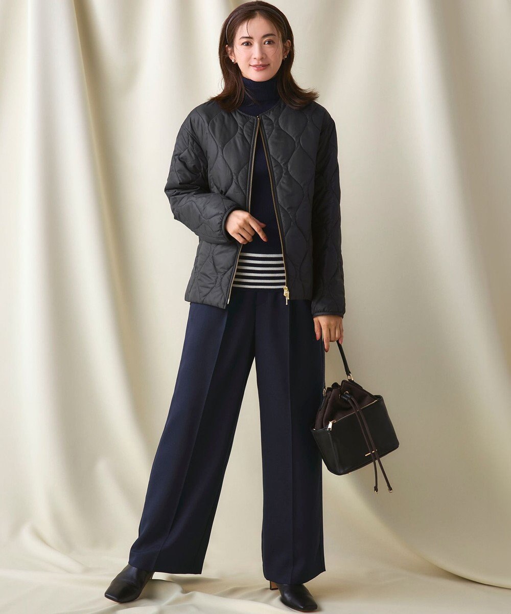 23区 【滝沢眞規子さん着用/VERY掲載/洗える】TWビエラ タック ワイド パンツ 