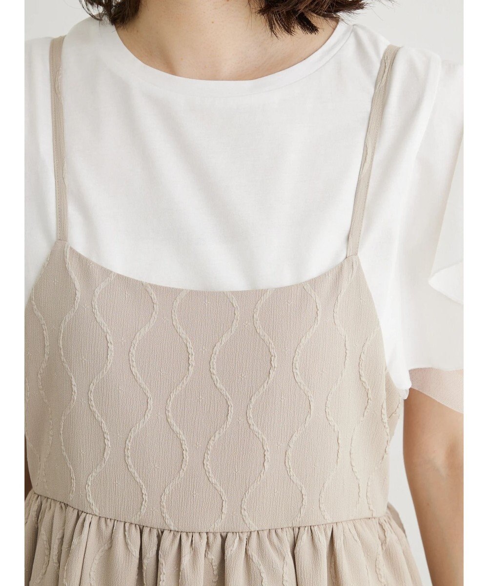 Green Parks ・ＥＬＥＮＣＡＲＥ　ＤＵＥ　ジャカードキャミワンピ 