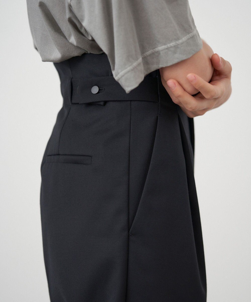 ATON COMPACT WOOL | テーパードタッグパンツ 