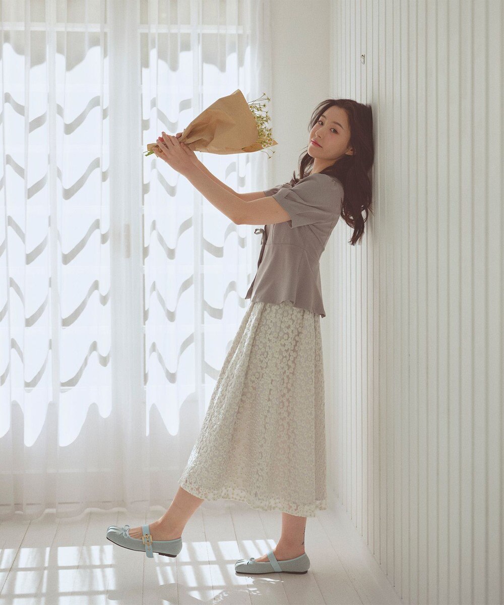 Feroux リボンブラウス ジャケット 